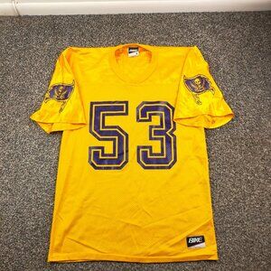 Vintage 90s East Carolina Pirates Football Jersey Bike Gold Mens Medium